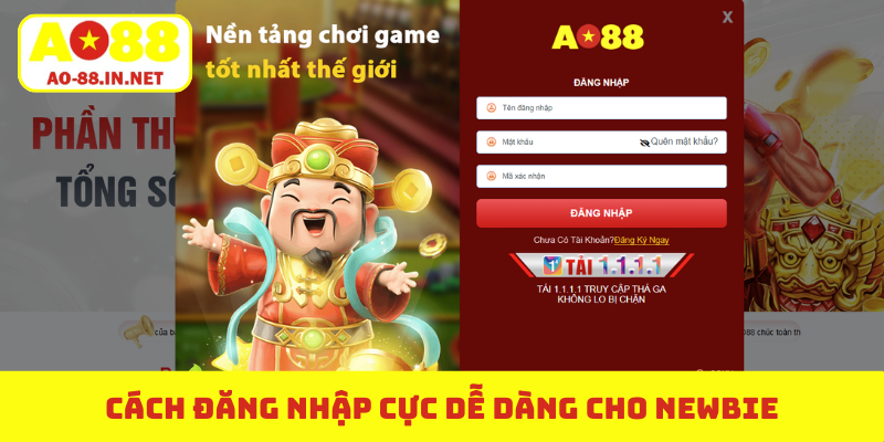 Cách đăng nhập cực dễ dàng cho newbie